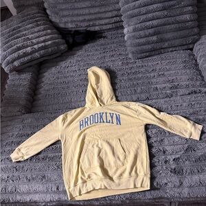 Yellow Hoodie with Brooklyn Print
